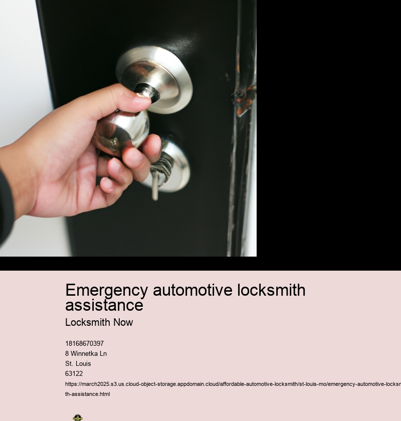 Emergency automotive locksmith assistance