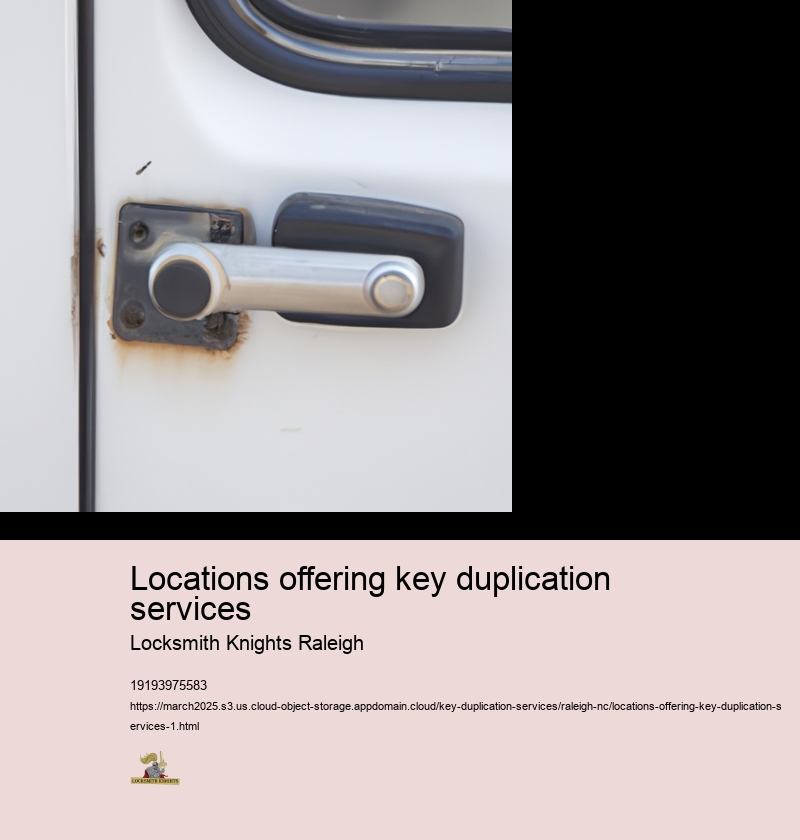 Locations offering key duplication services